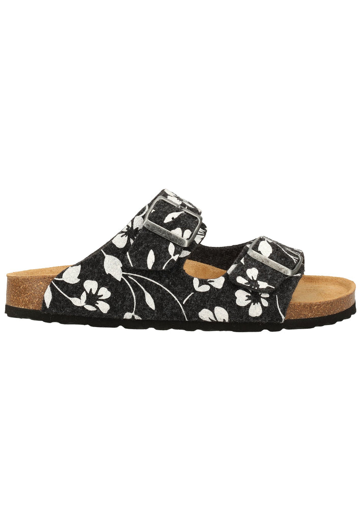 Shepherd Hausschuhe Wolle Schwarz