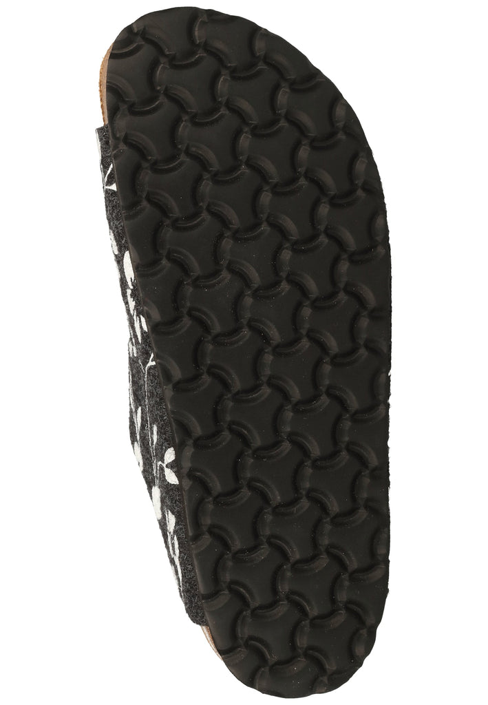 Shepherd Hausschuhe Wolle Schwarz