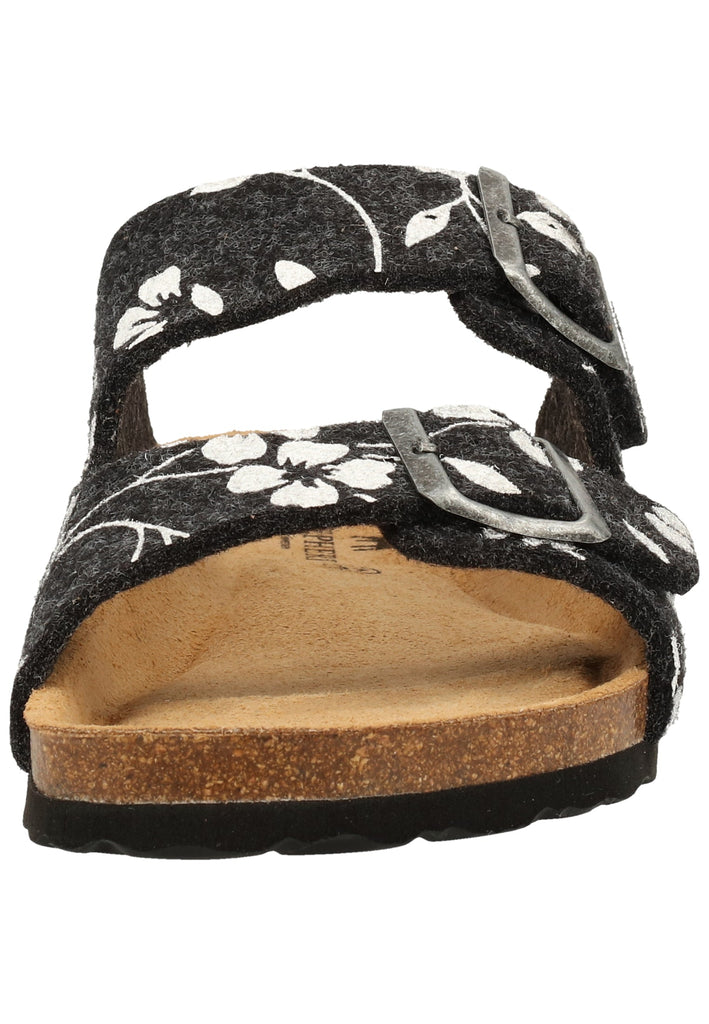 Shepherd Hausschuhe Wolle Schwarz