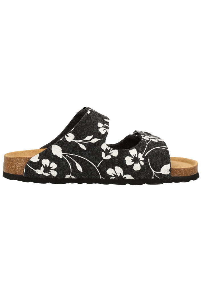 Shepherd Hausschuhe Wolle Schwarz