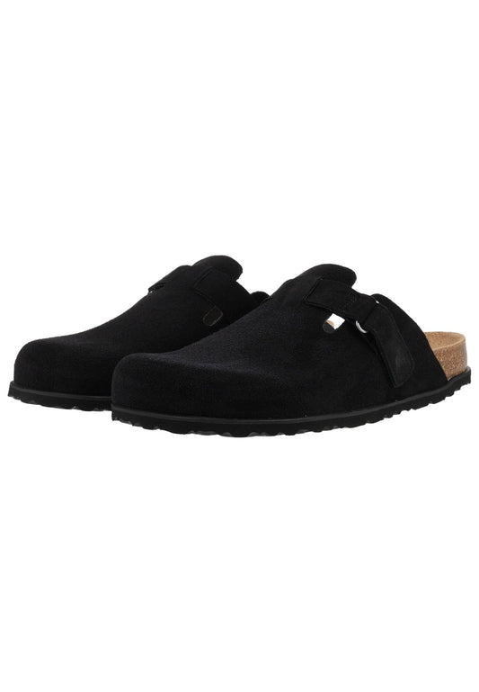 Shepherd Pantoletten Leder Schwarz