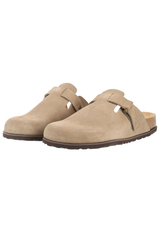 Shepherd Pantoletten Leder Taupe