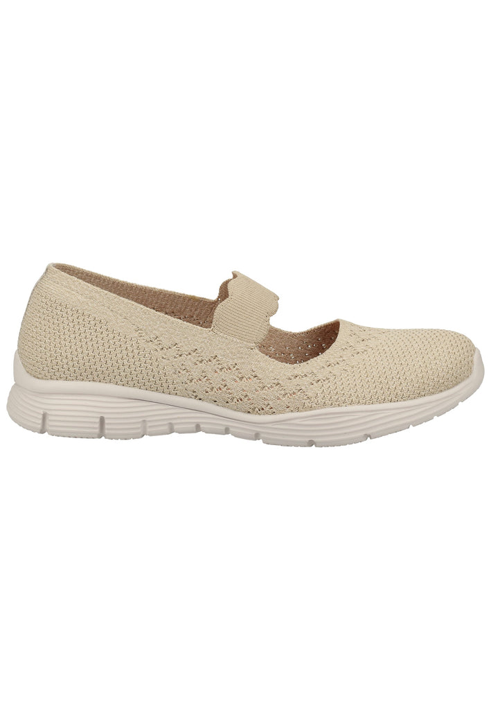 Skechers Ballerinas Textil Beige