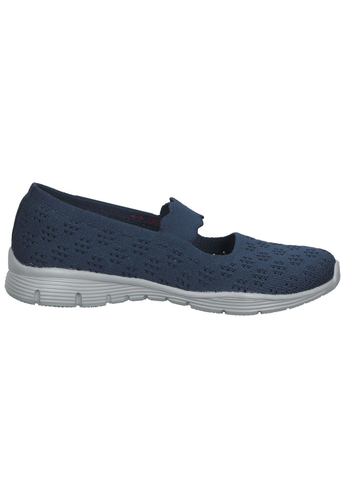 Skechers Ballerinas Textil Blau