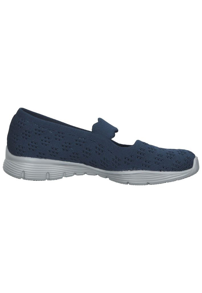 Skechers Ballerinas Textil Blau