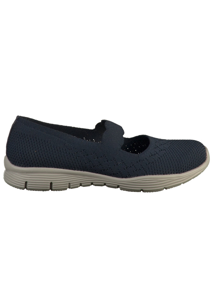 Skechers Ballerinas Textil Blau