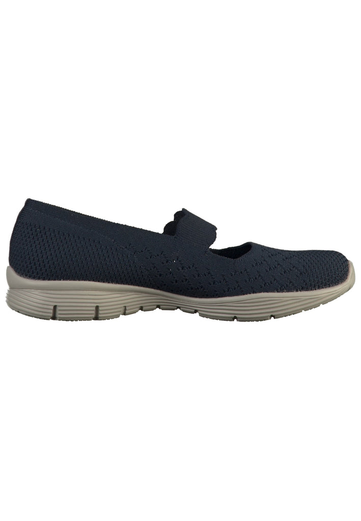 Skechers Ballerinas Textil Blau