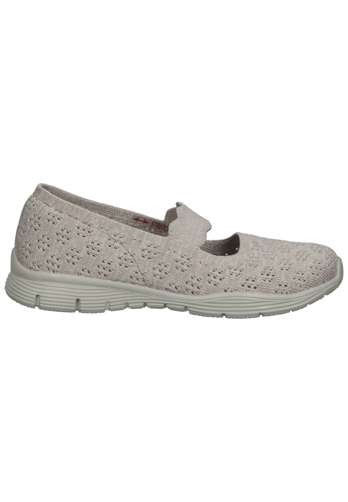 Skechers Ballerinas Textil Grau