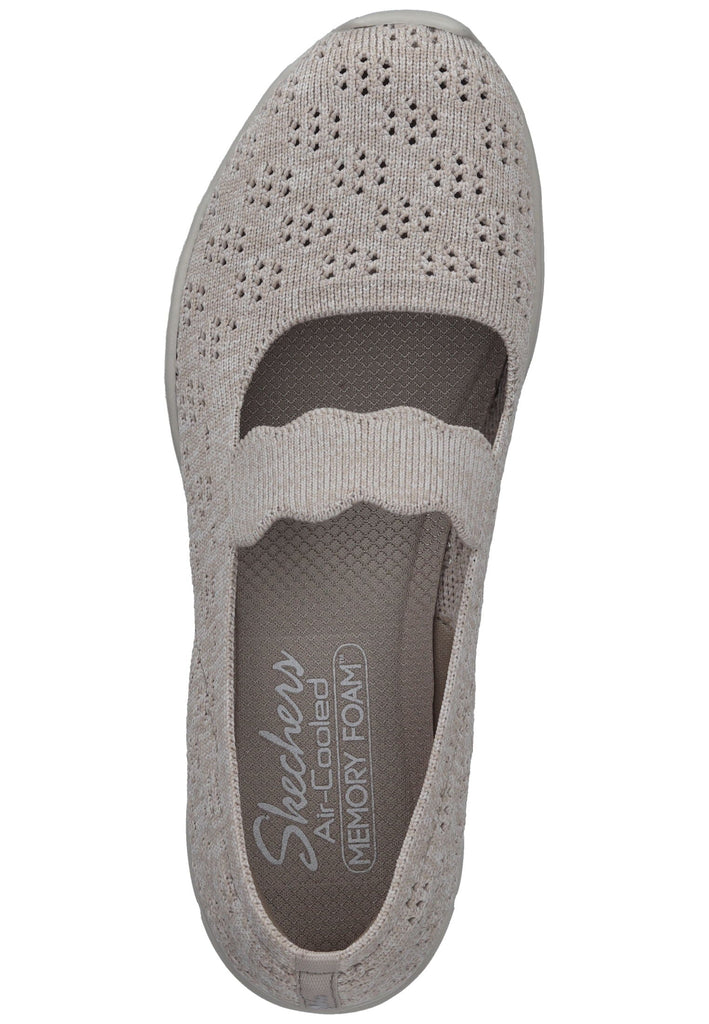 Skechers Ballerinas Textil Grau