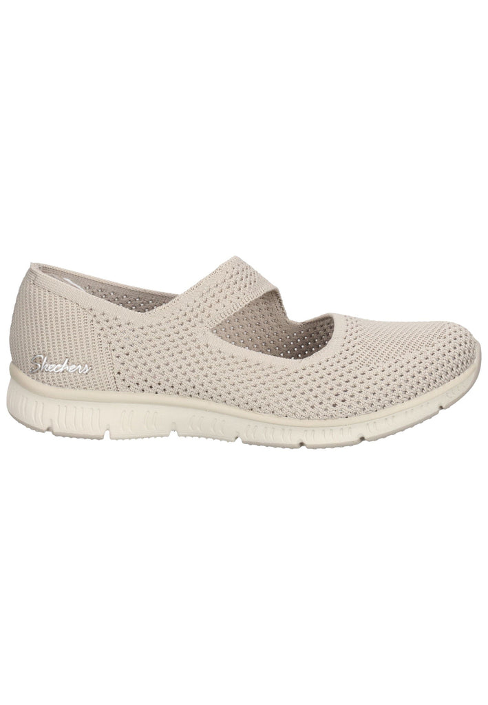 Skechers Ballerinas Textil Grau