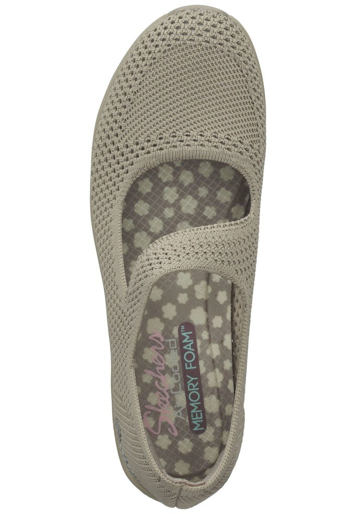Skechers Ballerinas Textil Grau