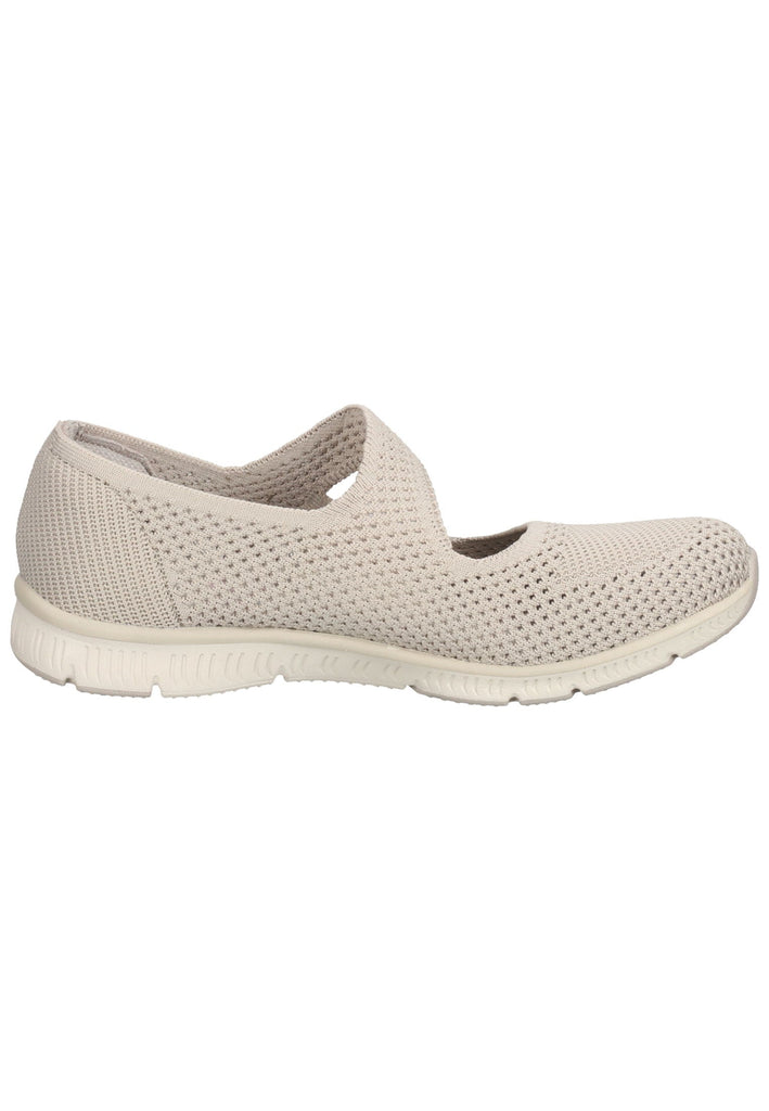 Skechers Ballerinas Textil Grau