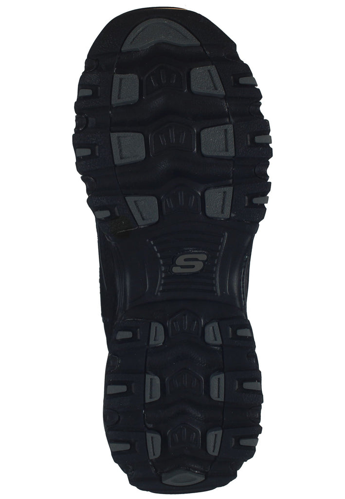 Skechers Halbschuhe Leder Schwarz