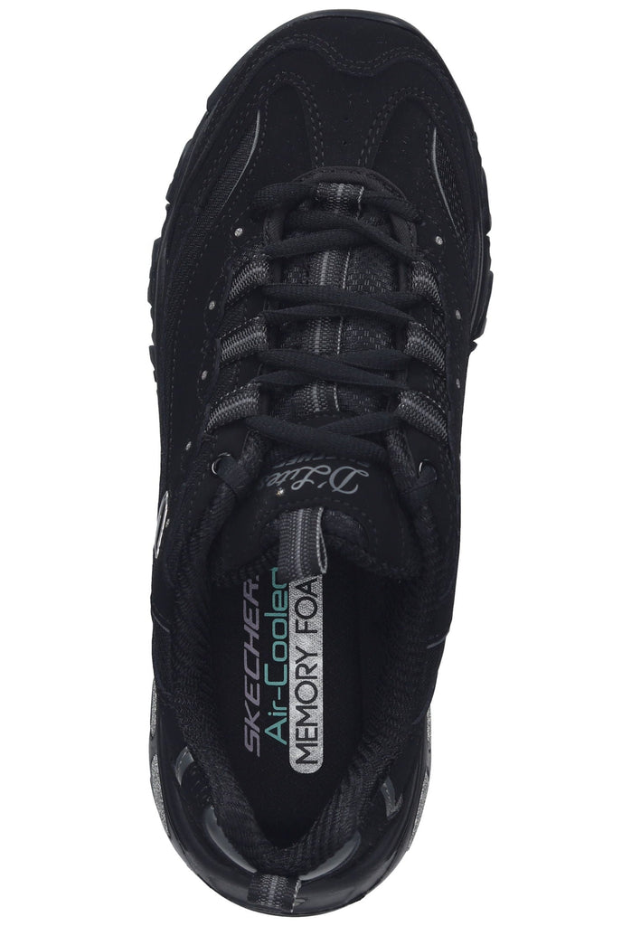 Skechers Halbschuhe Leder Schwarz