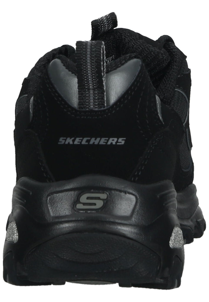 Skechers Halbschuhe Leder Schwarz
