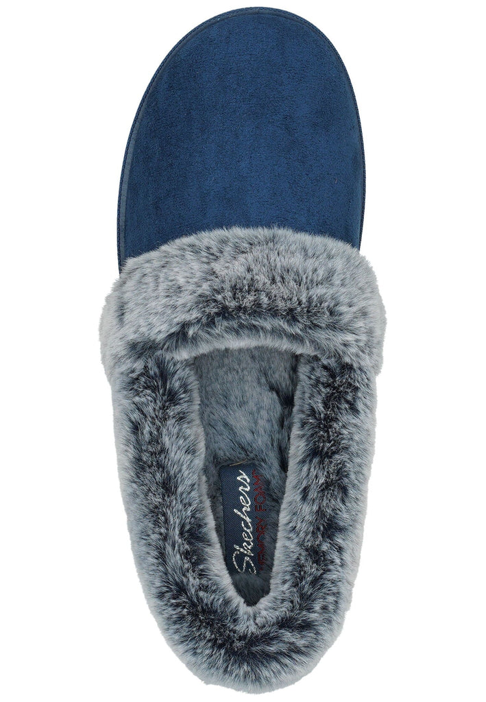 Skechers Hausschuhe Textil Blau Warmfutter