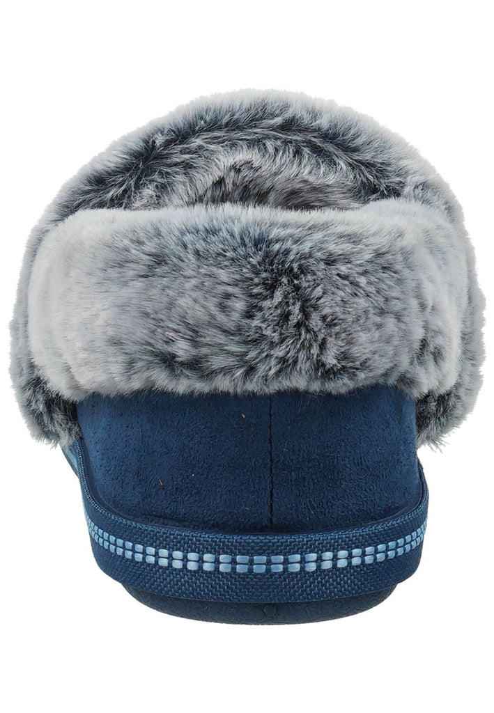 Skechers Hausschuhe Textil Blau Warmfutter