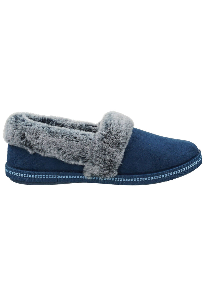 Skechers Hausschuhe Textil Blau Warmfutter
