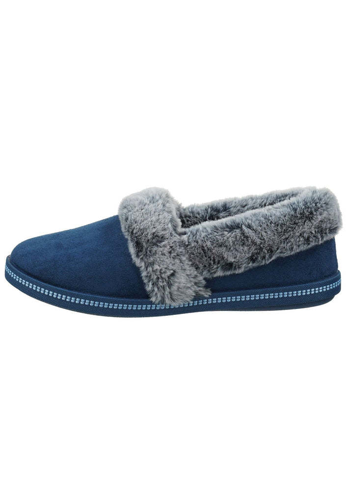 Skechers Hausschuhe Textil Blau Warmfutter