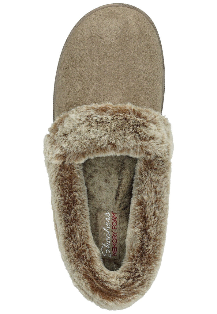 Skechers Hausschuhe Textil Braun Warmfutter