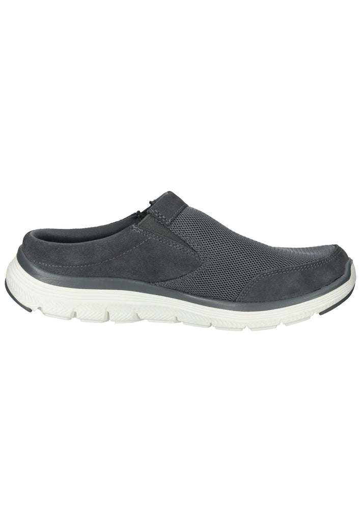 Skechers Pantoletten Leder Grau