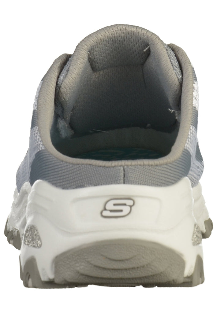 Skechers Pantoletten Mesh Grau/Weiß