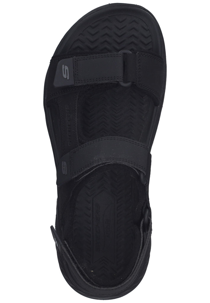 Skechers Sandalen Leder Schwarz