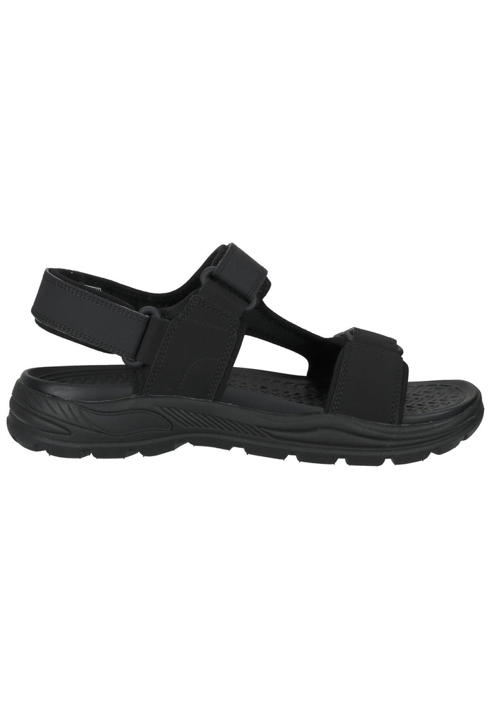 Skechers Sandalen Leder Schwarz