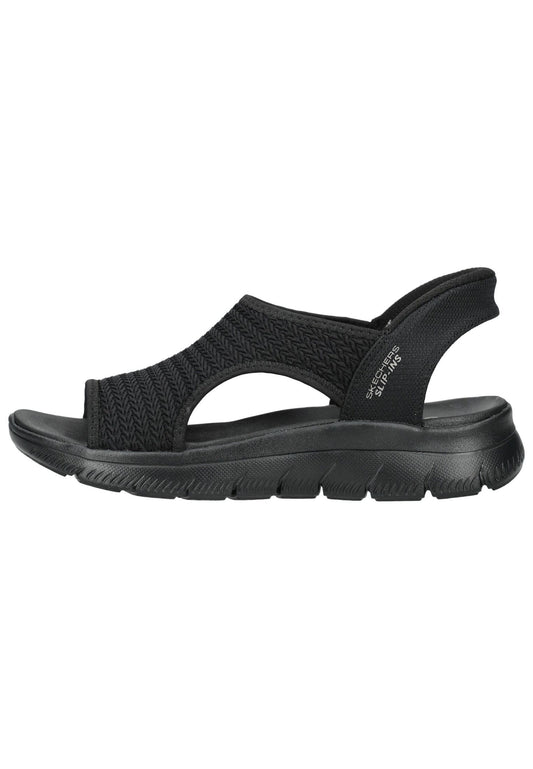 Skechers Sandalen Textil Schwarz/Schwarz