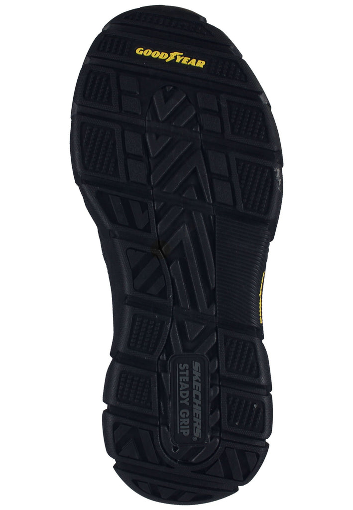 Skechers Slipper Leder Schwarz