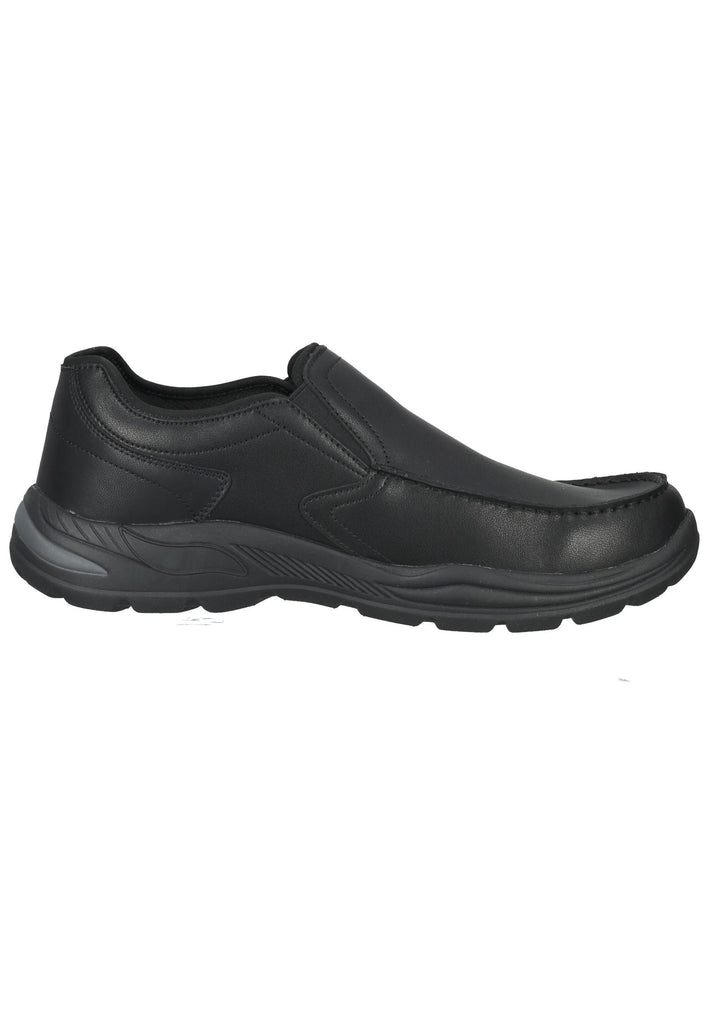 Skechers Slipper Leder Schwarz