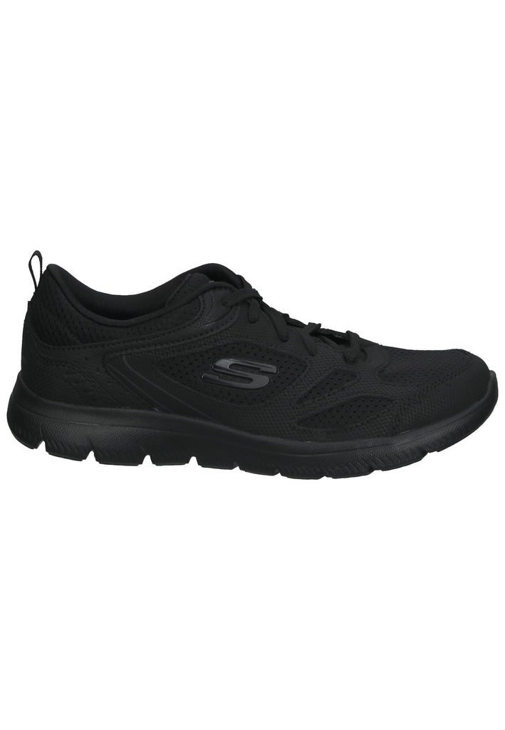 Skechers Sneaker Leder/Mesh Schwarz