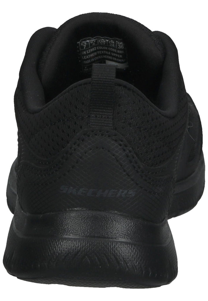 Skechers Sneaker Leder/Mesh Schwarz