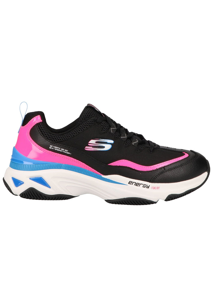 Skechers Sneaker Leder/Mesh Schwarz/Pink