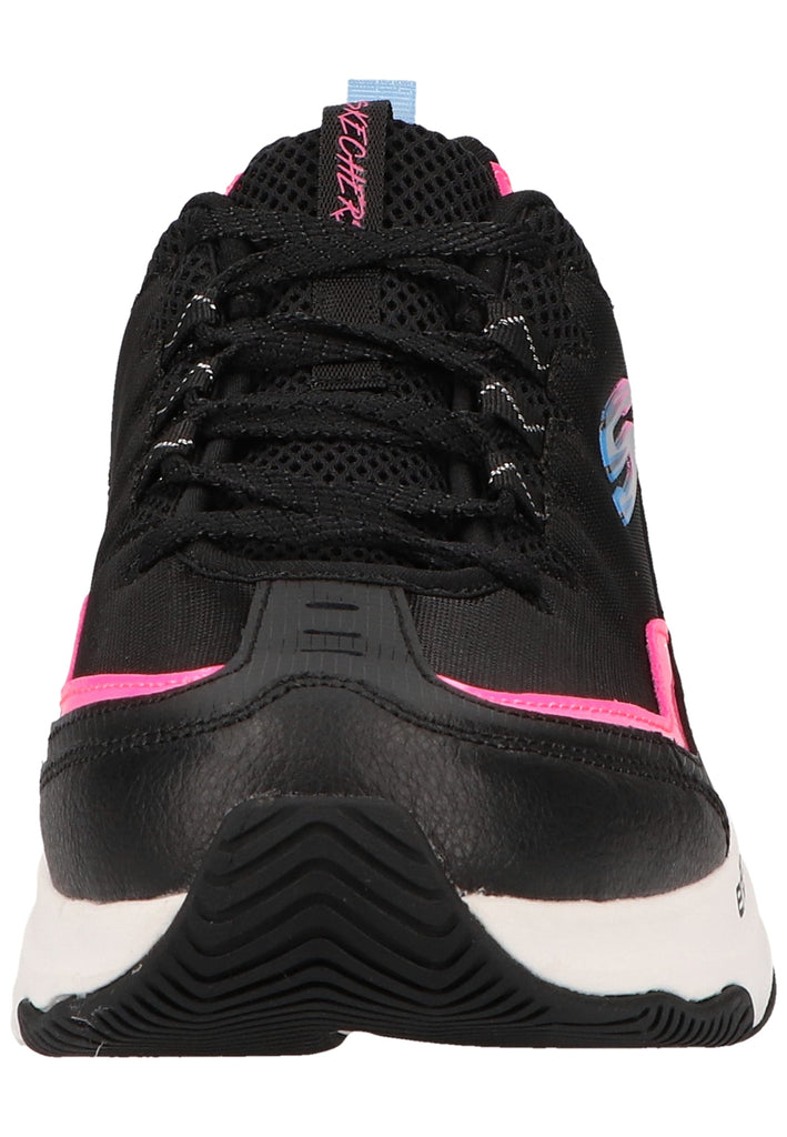 Skechers Sneaker Leder/Mesh Schwarz/Pink