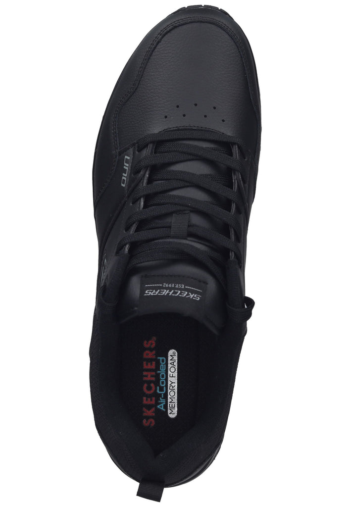 Skechers Sneaker Leder Schwarz