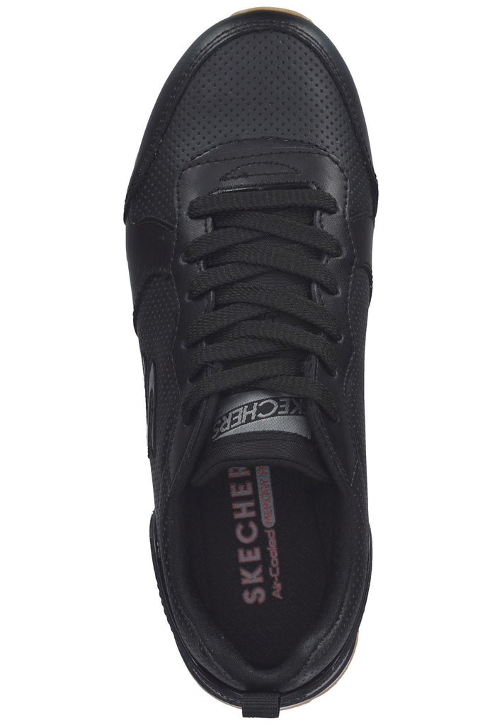 Skechers Sneaker Leder Schwarz