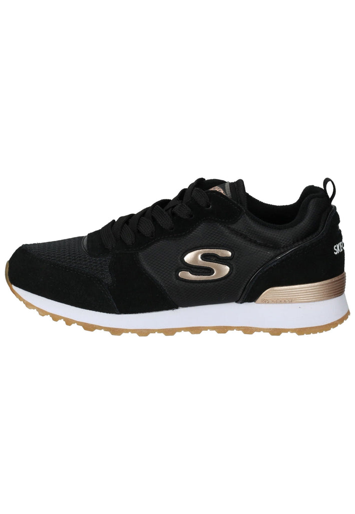 Skechers Sneaker Leder Schwarz/Gold