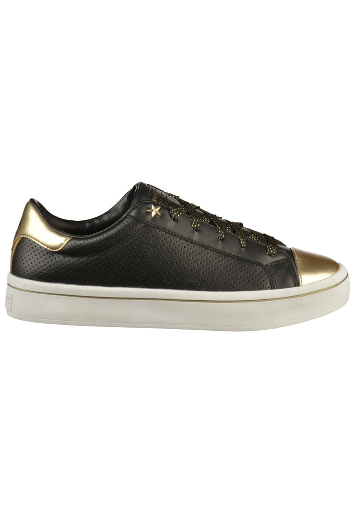 Skechers Sneaker Leder Schwarz/Gold