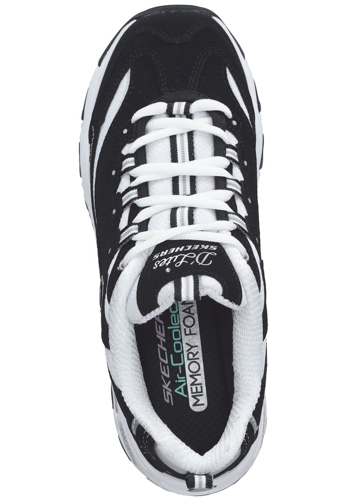 Skechers Sneaker Leder Schwarz/Weiß