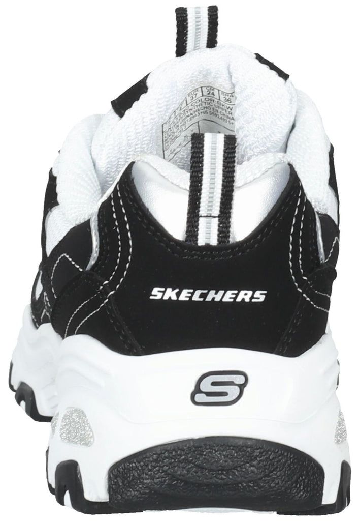 Skechers Sneaker Leder Schwarz/Weiß