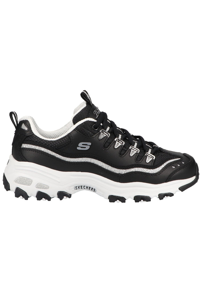 Skechers Sneaker Leder/Synthetik Schwarz