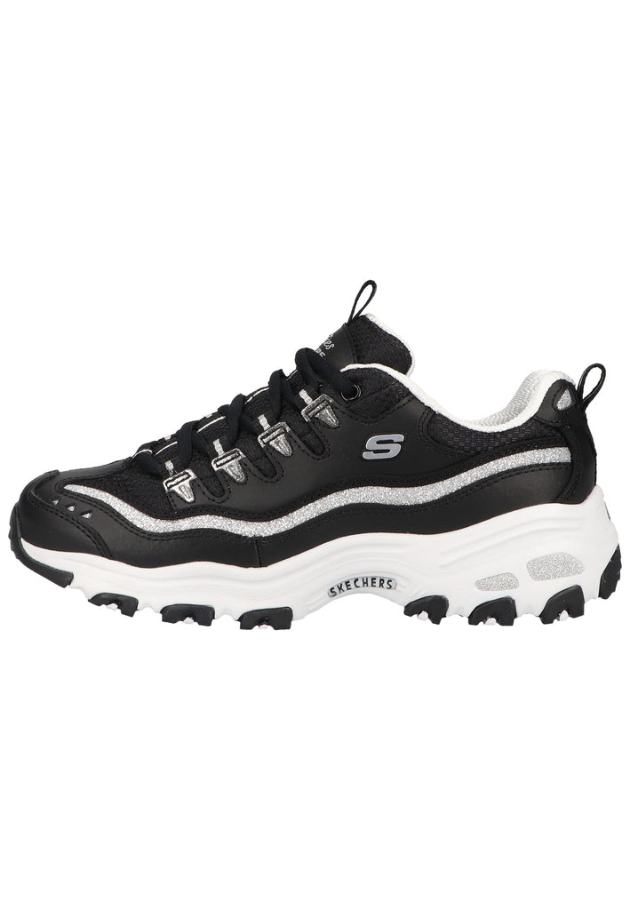 Skechers Sneaker Leder/Synthetik Schwarz