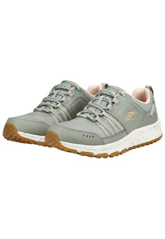 Skechers Sneaker Leder/Textil Oliv