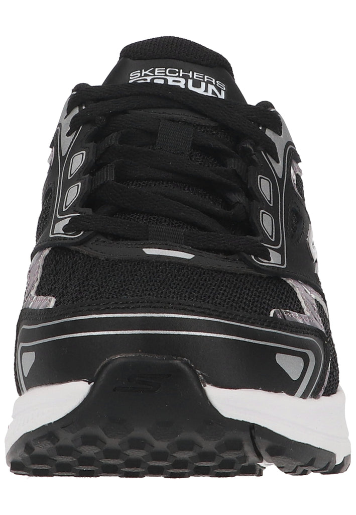 Skechers Sneaker Leder/Textil Schwarz/Silber