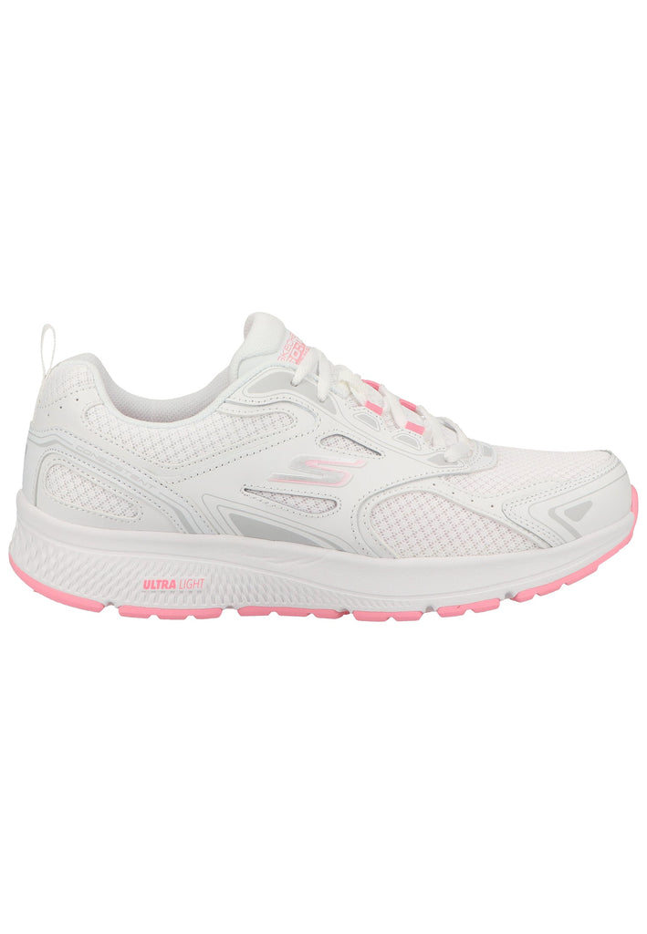 Skechers Sneaker Leder/Textil Weiß/Rosa