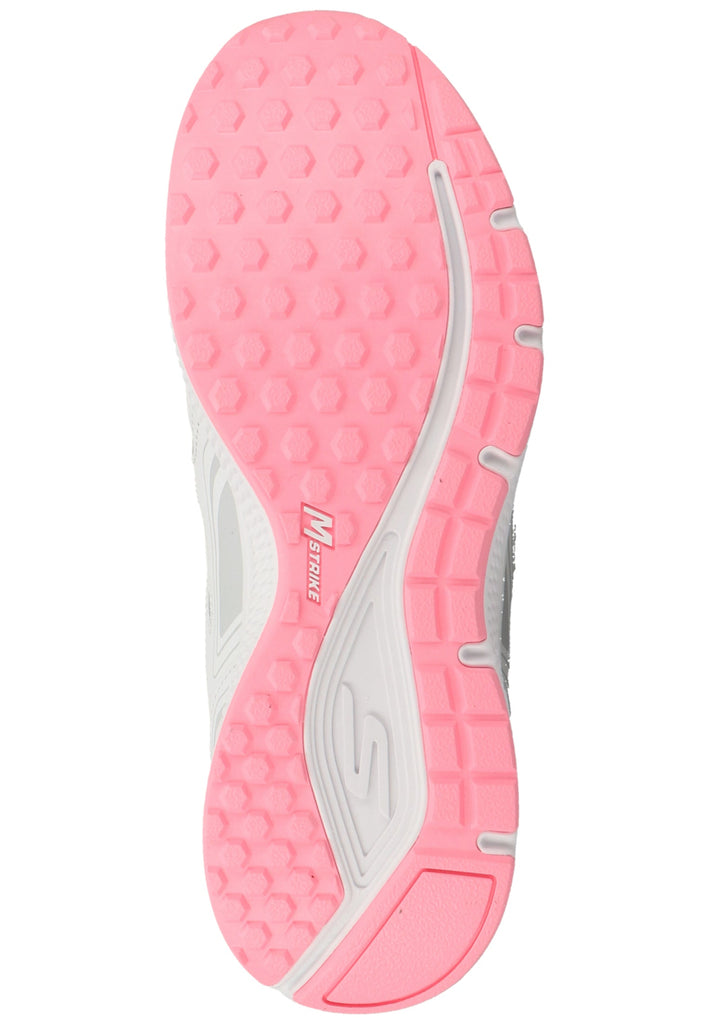 Skechers Sneaker Leder/Textil Weiß/Rosa