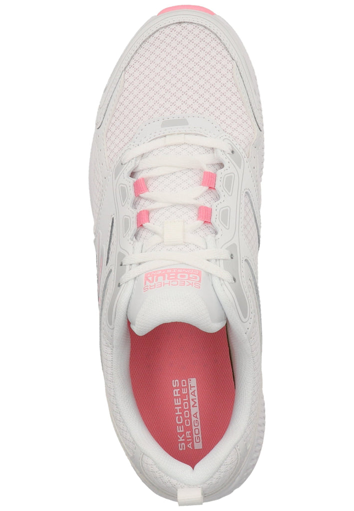 Skechers Sneaker Leder/Textil Weiß/Rosa