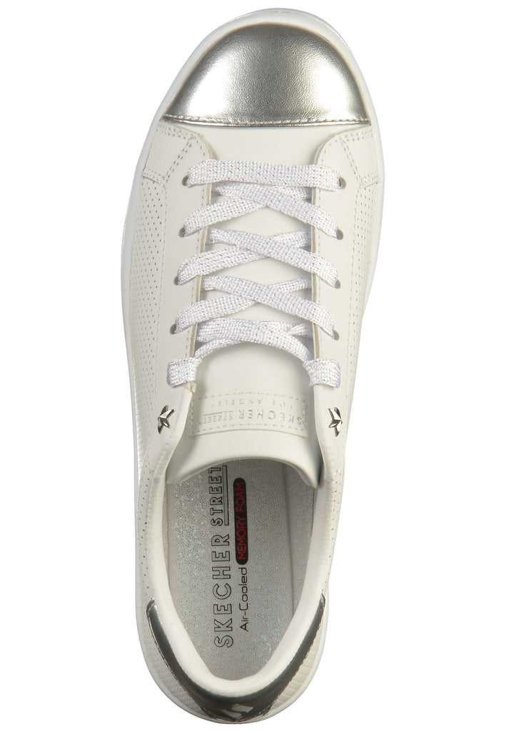 Skechers Sneaker Leder Weiß/Silber