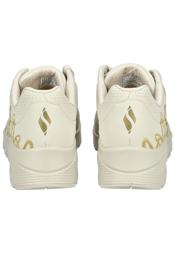 Skechers Sneaker Lederimitat Beige/Gold